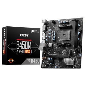 MSI B450M-A Pro Max II AMD AM4 MATX Gaming Motherboard
