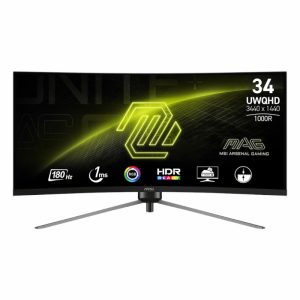 MSI MAG 34″ Curved Gaming Monitor 3440×1440 (UWQHD)